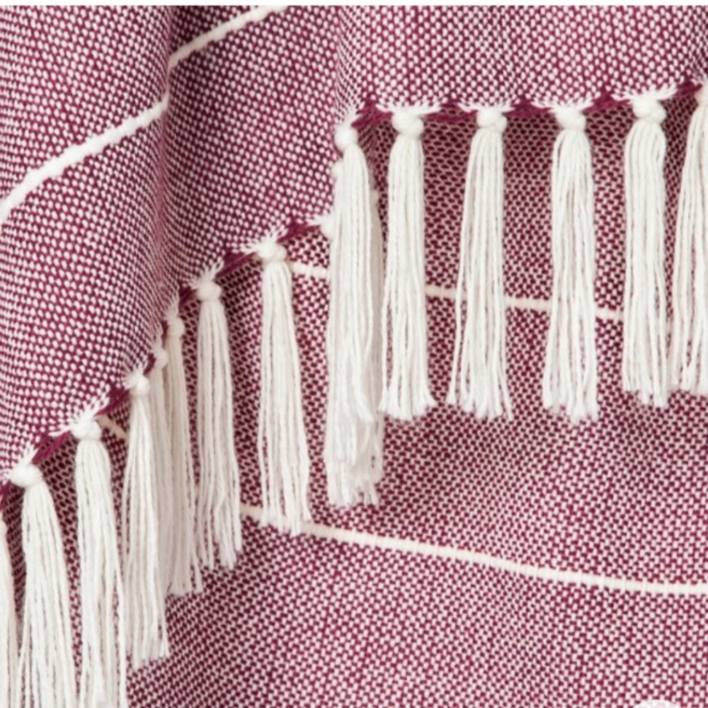 Woven Stripe Throw Blanket - Picture 3 of 6